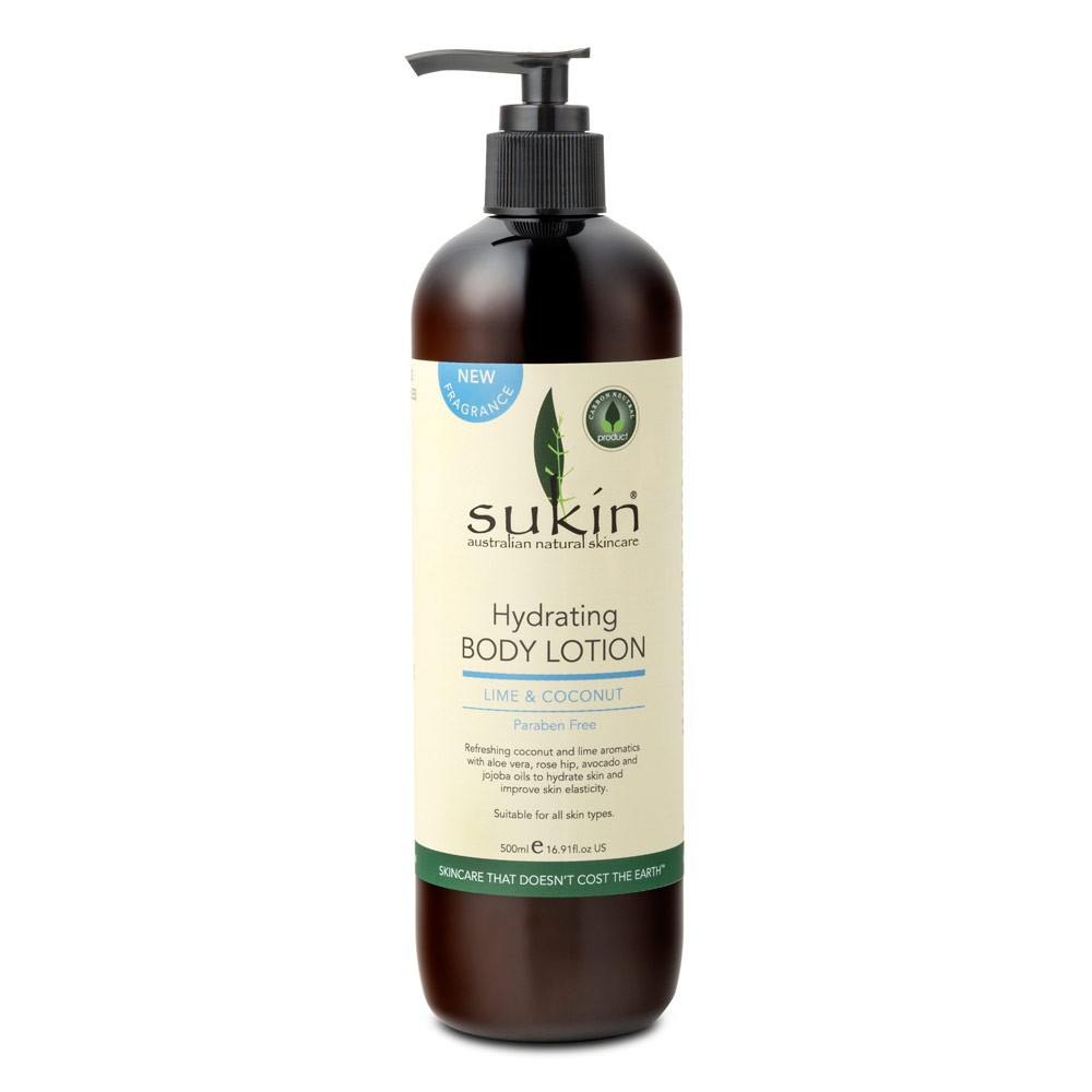 [MPLUS] SUKIN LIME & COCONUT HYDRATING BODY LOTION 500ML